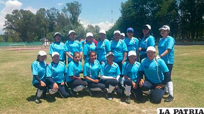 Con la selección de Oruro en la disciplina de softbol