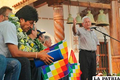 El gobernador Rubén Costas indicó que no participará en ningún acto en el que esté presente Evo Morales /La Voz de Tarija