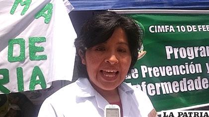Sheila Martínez, responsable del programa de Prevención y Control de Enfermedades Renales /Archivo