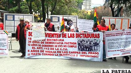Protesta de las víctimas de las dictaduras /ANF