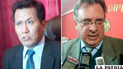 El diputado Lino Cárdenas y el abogado Carlos Alarcón se refirieron a la aprobación de la repostulación /ERBOL