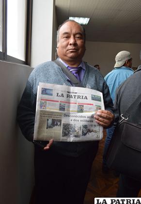 Jhonny Saravia, jefe de Prensa de Radio Fides en Oruro