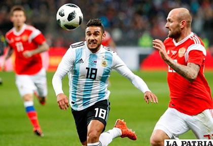 Eduardo Salvio no jugará los amistosos de Argentina contra 
Italia y España, pero espera estar recuperado para participar en el 
Mundial de Rusia 2018