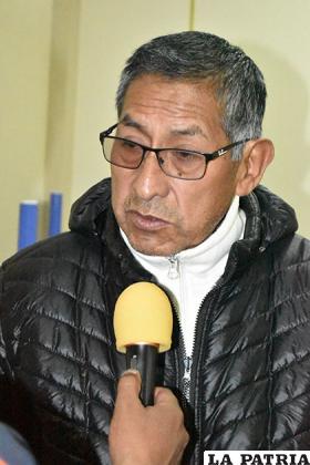 David Choque, presidente de la Asociación Municipal de Futsal