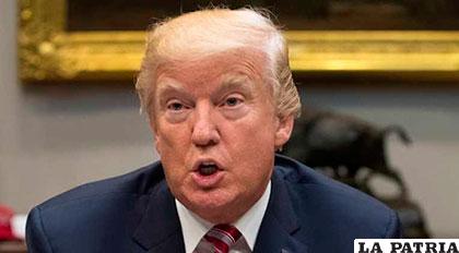 El Presidente de los EE.UU. Donald Trump