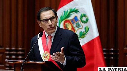 El recientemente posesionado  presidente de Perú, Martín Vizcarra