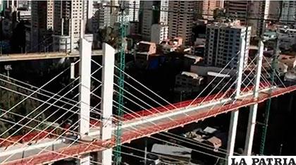 El Puente Gemelo conectará las zonas de Miraflores y Sopocachi /ANF