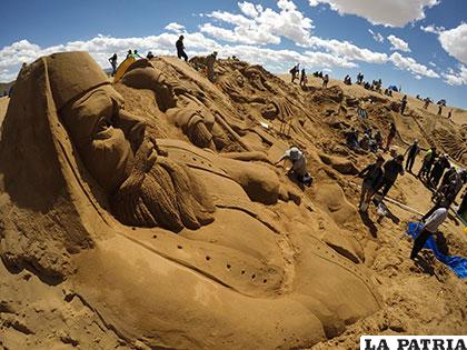 Las esculturas de arena serán creadas en Cochiraya /Archivo