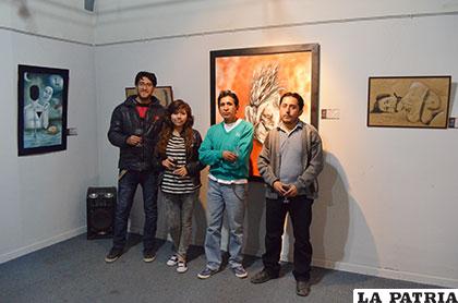 Pedro Seda, Krystel Jiménez, Jhonny Muñoz y Renán Huanca