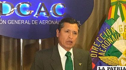 General Celier Aparicio, director de la DGAC