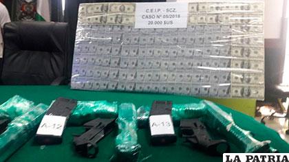 Armas decomisadas en el recinto carcelario