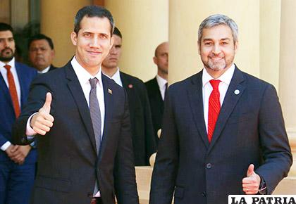 La reunión entre el mandatario llanero y el guaraní fue fructífera / EL NUEVO DIARIO