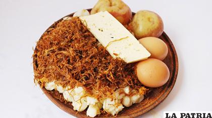 Un verdadero manjar de la culinaria orureña, el charquekán / LOS TIEMPOS