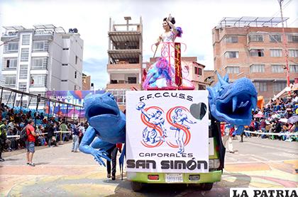 Hermosa lució la Predilecta del Carnaval de Oruro 2019 / LA PATRIA/Karina Pillco