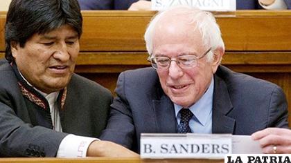 Morales y Sanders se conocieron en 2016 / ERBOLDIGITAL