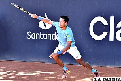 Hugo Dellien, destaca en el torneo Challenger en Santiago-Chile /ARCHIVO /APG