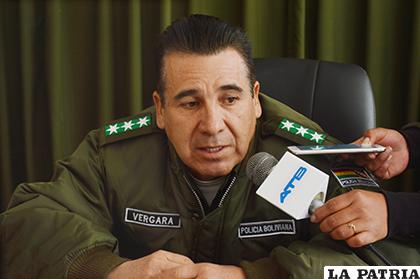 El director de la Felcc, coronel Manuel Vergara /LA PATRIA