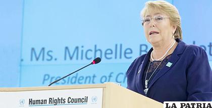 Alta comisionada de la ONU para los Derechos Humanos, Michelle Bachelet / CR?NICA VIVA