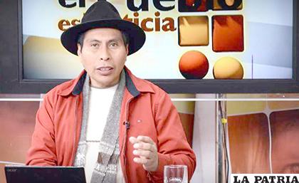 Rodolfo Machaca fue dirigente de la CSUTCB /ABI