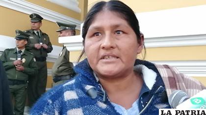Diputada Juana Quispe /ANF