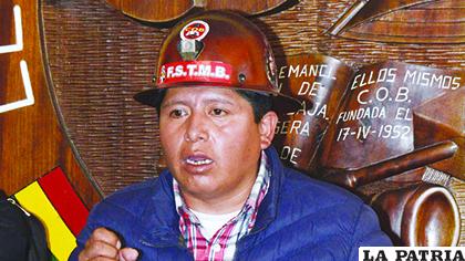 Juan Carlos Huarachi, secretario ejecutivo de la COB /ABI