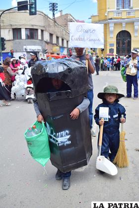 El anhelo de los pequeños es que Oruro sea la ciudad más limpia /LA PATRIA