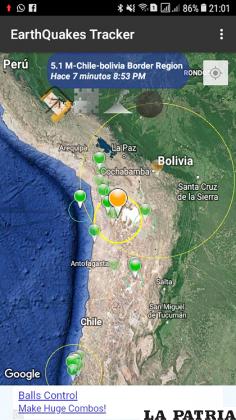 El sismo se registró en la frontera con Bolivia /REDES SOCIALES