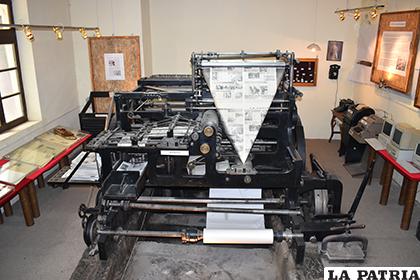 La vieja rotoplana sirvió por décadas para imprimir el periódico