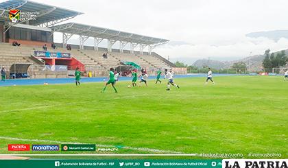 El combinado boliviano Sub-15 entrena en Cochabamba /Cortesía FBF