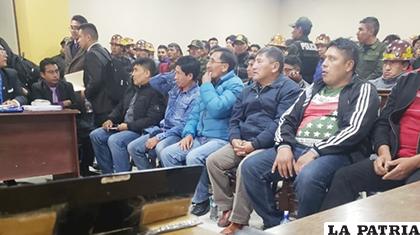 Todos los acusados asistieron al Tribunal Tercero de Sentencia de El Alto/ANF