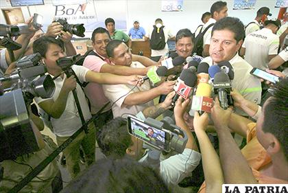 Eduardo Villegas, el dialogó con medios de comunicación /APG