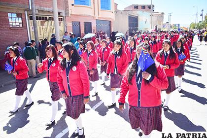 Estudiantes del colegio 