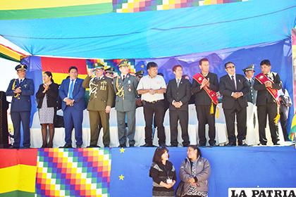 Autoridades representativas del departamento estuvieron presentes en los actos centrales