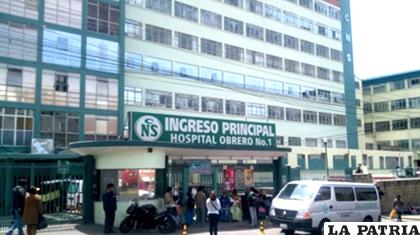 Frontis del Hospital Obrero/ANF