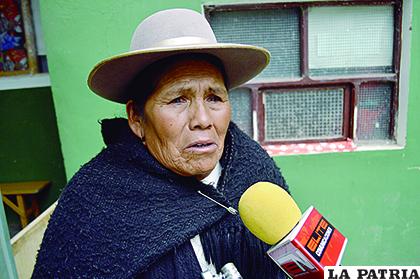 La madre de uno de los fallecidos durante el enfrentamiento del 13 de marzo/ LA PATRIA