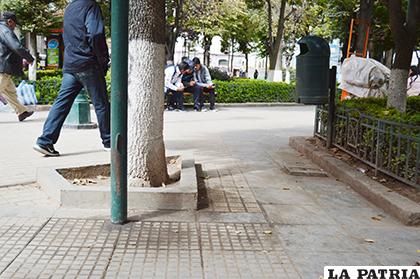 La esquina de la plaza Manuel de Castro y Padilla se convirtió en un botadero /LA PATRIA