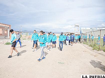 Luego se retiraron del lugar sin entrenar, el paro continúa
/Carla Herrera /LA PATRIA
