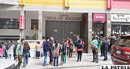 El edificio Mariscal de Ayacucho donde ocurrió el crimen /LA RAZ?N