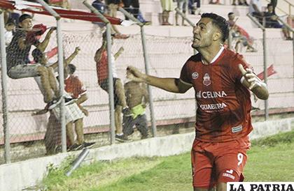 Juan Vogliotti anotó para Guabirá pero no supo mantener la diferencia /APG
