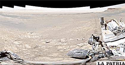 La imagen deja apreciar con bastante claridad, la superficie de Marte /INFOBAE