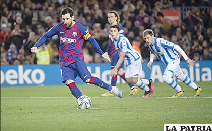 Lionel Messi fue el encargado de cambiar el penal por gol /as.com