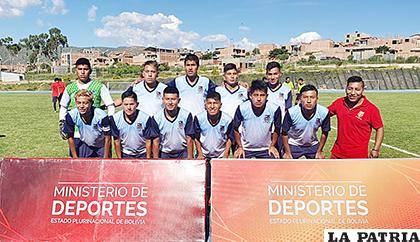 La selección de Oruro comenzó ganando en el campeonato /cortesía Ministerio de Deportes