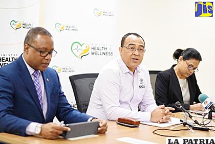 El ministro de Salud jamaiquino, Christopher Tufton, informó sobre el caso /JIS