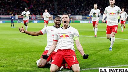 El Leipzig  no tuvo problemas para derrotar al Tottenham /uefa.com