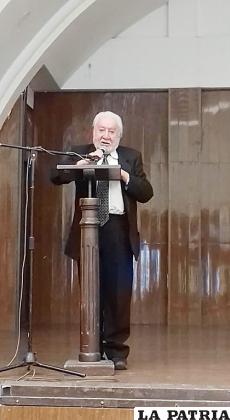 Vicente González-Aramayo, autor del libro /karina Magne Montaño
