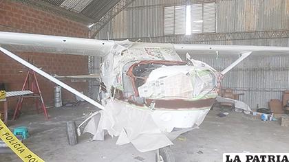 Las avionetas eran pintadas en el mismo recinto /RR.SS.