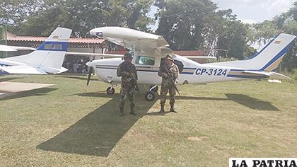 Personal policial resguardó lo secuestrado /RR.SS.