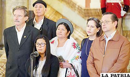 Legisladores se reunieron con la Presidente Jeanine Áñez /ABI