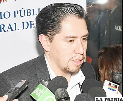 Fiscal departamental de La Paz, Marco Antonio Cossío /EL DIARIO
