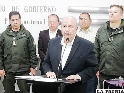 Murillo lamentó el accionar de los Policías /ABI